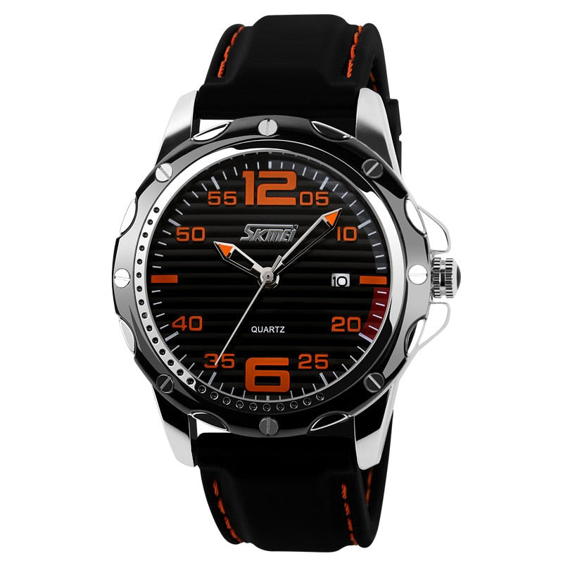 SKMEI 0992 Famous Brand  Sport Jelly Quartz Men Casual Watch Calendar Date Work For Luxury Brand Men Dress Wristwatch 30M Waterproof - Korvel