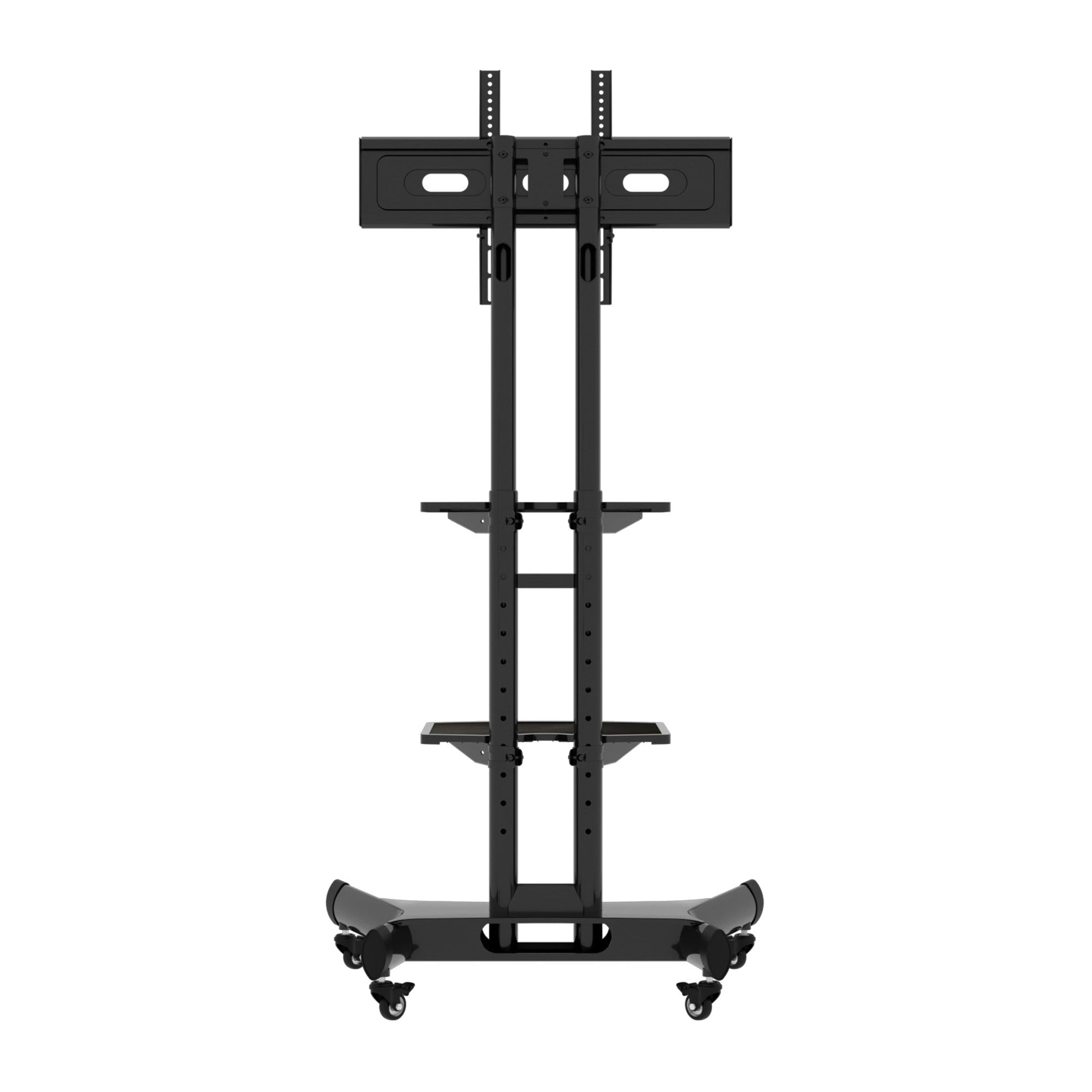 FANCO Universal Rotating TV Stand, suitable for 32-80 inch TVs, adjustable tilt height, maximum VESA 600x400mm (black) - Korvel