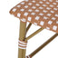 Wicker Bar Stool with Aluminum Frame - Set of 2