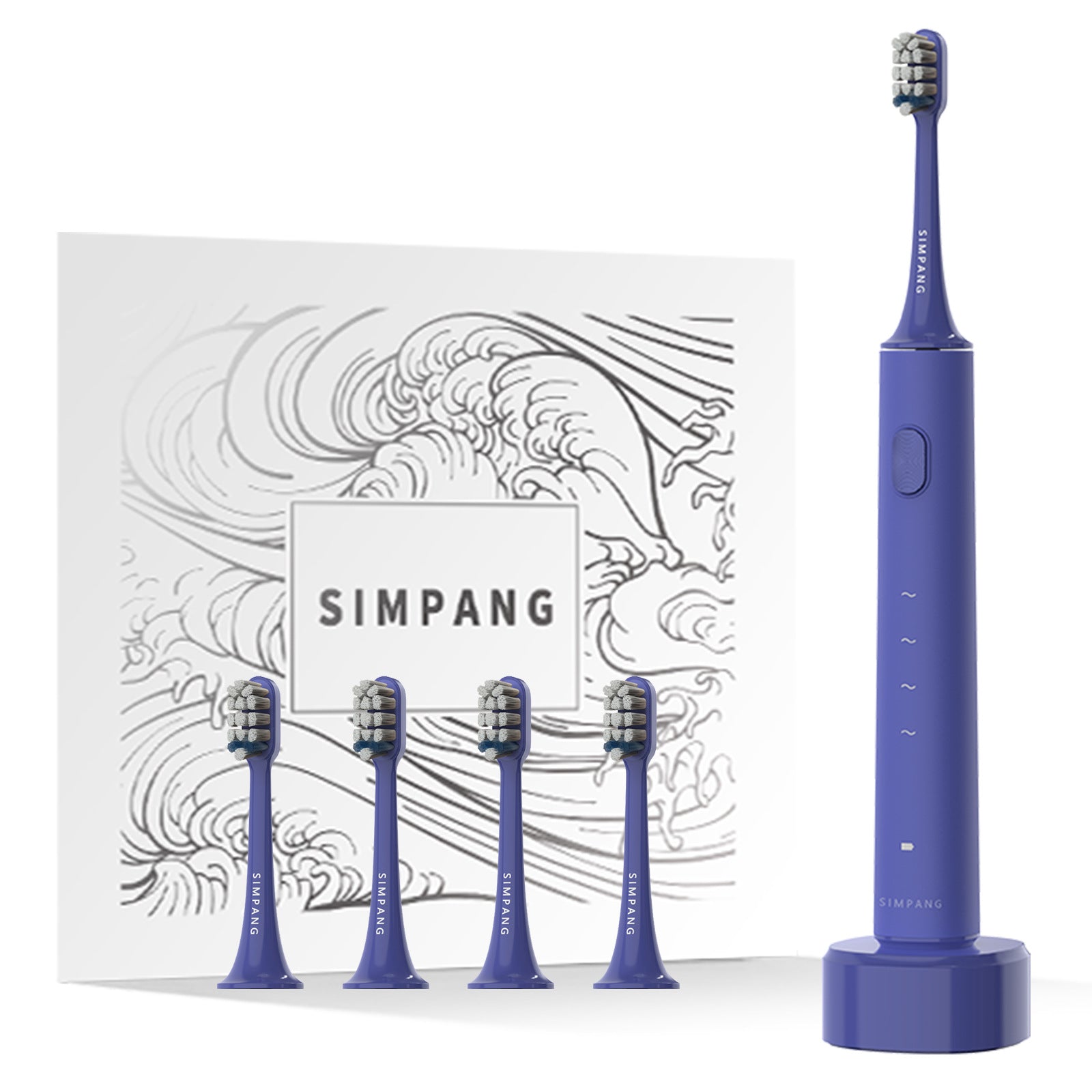 Smart Sonic Electric Toothbrush Soft Bristles Wireless Charging Adult Gift Box - Korvel