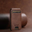 Premium PU Leather Magnetic Card Holder for Mobile Phones