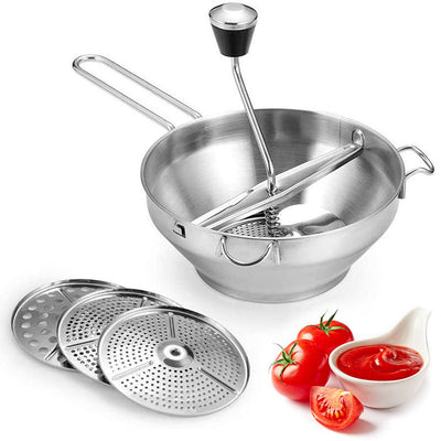 Premium Stainless Steel Potato Masher & Food Mixer