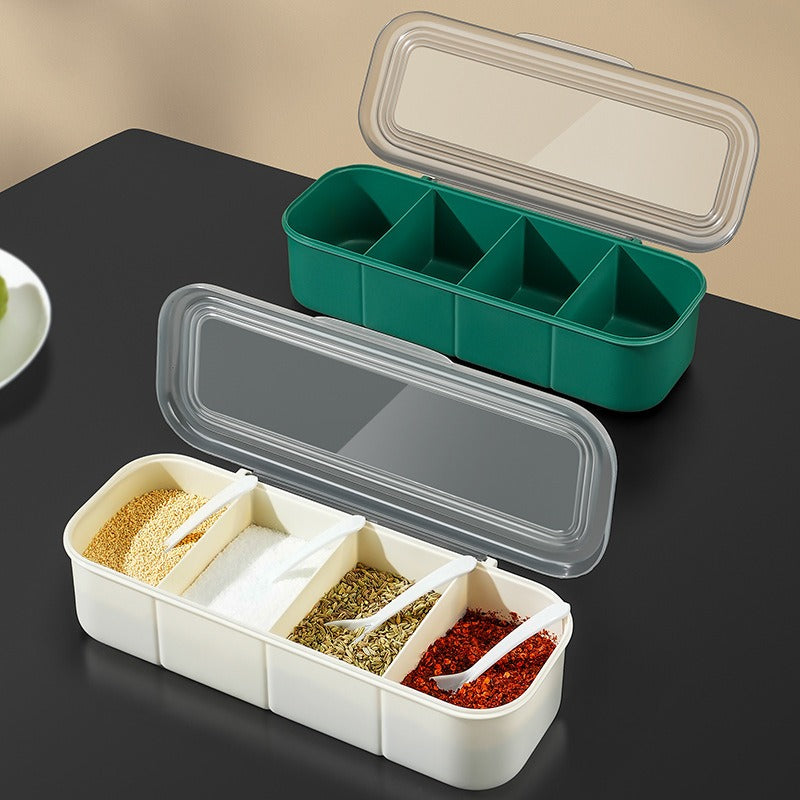 Japanese Minimalist Spice Organizer with Lid