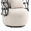 Silla de sala de estar tapizada y con botones COOLMORE