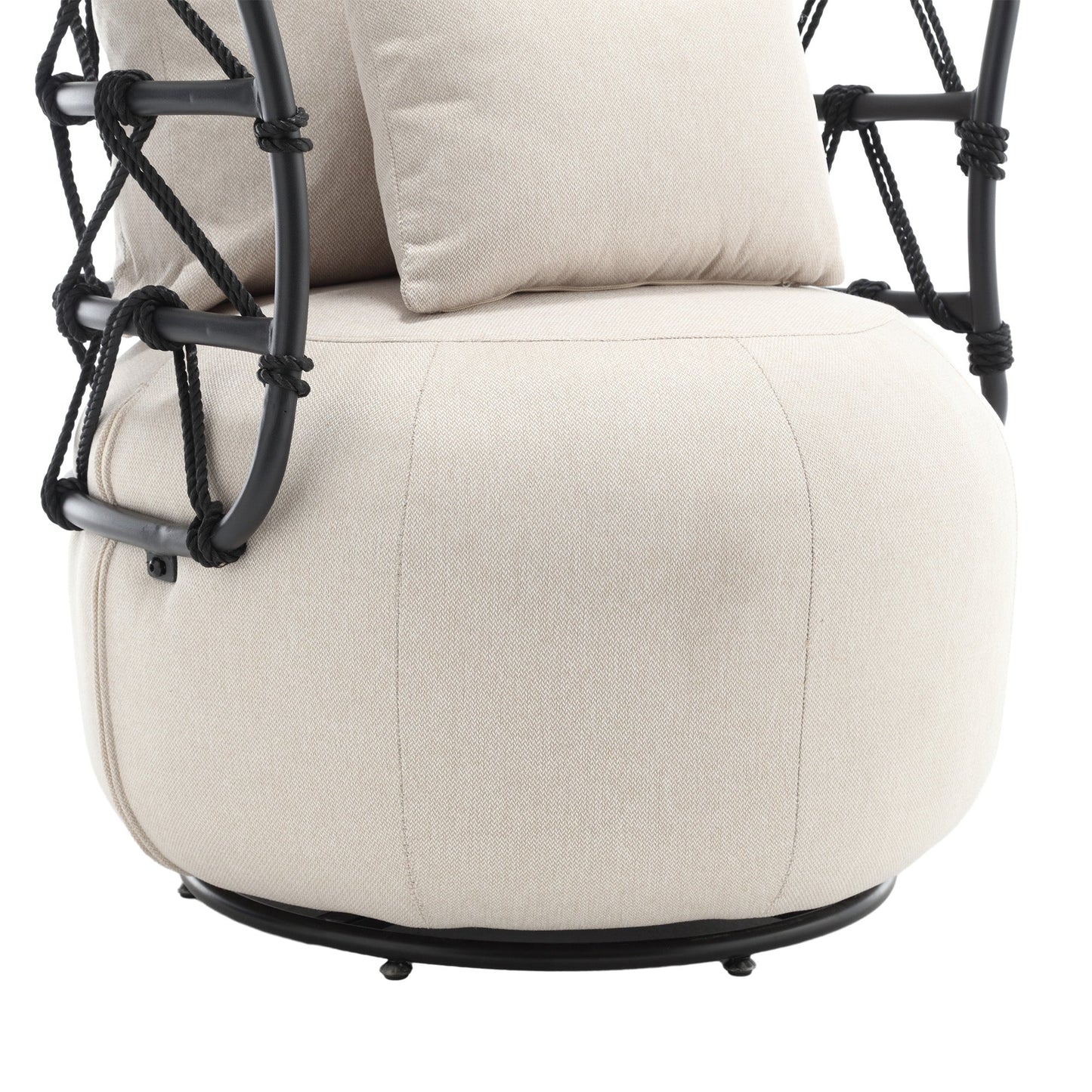 Silla de sala de estar tapizada y con botones COOLMORE