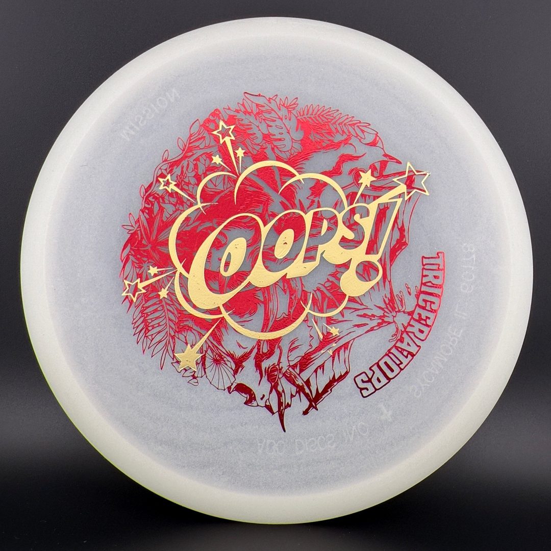 Glow Egg Shell Stegosaurus - Unique Misprint Disc Golf Disc