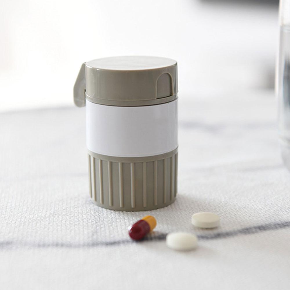4 In 1 Portable Medicine Box Powder Separator Powder Household Grinder Pill Medicine Cutter Mini Home Medicine Storage Box - Korvel