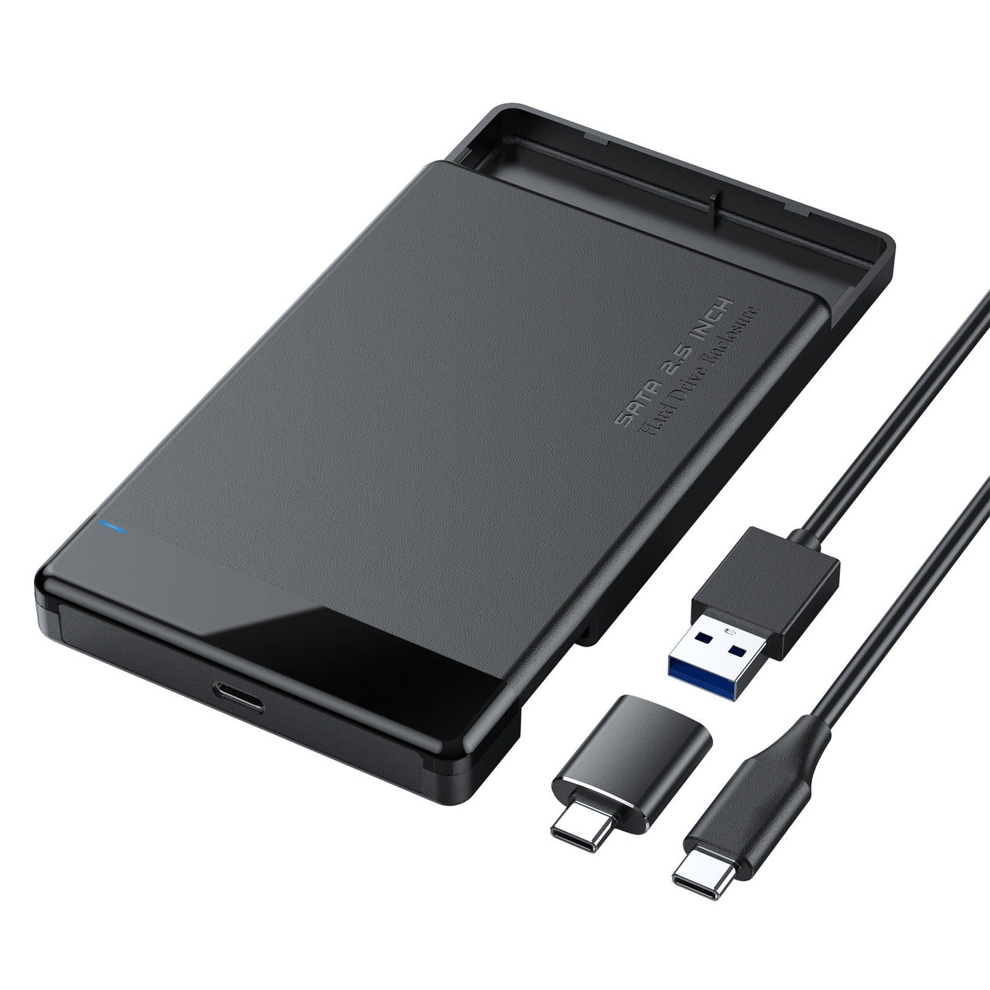 2.5-inch SATA portable hard drive box USB 3.0 portable hard drive protection box - Korvel