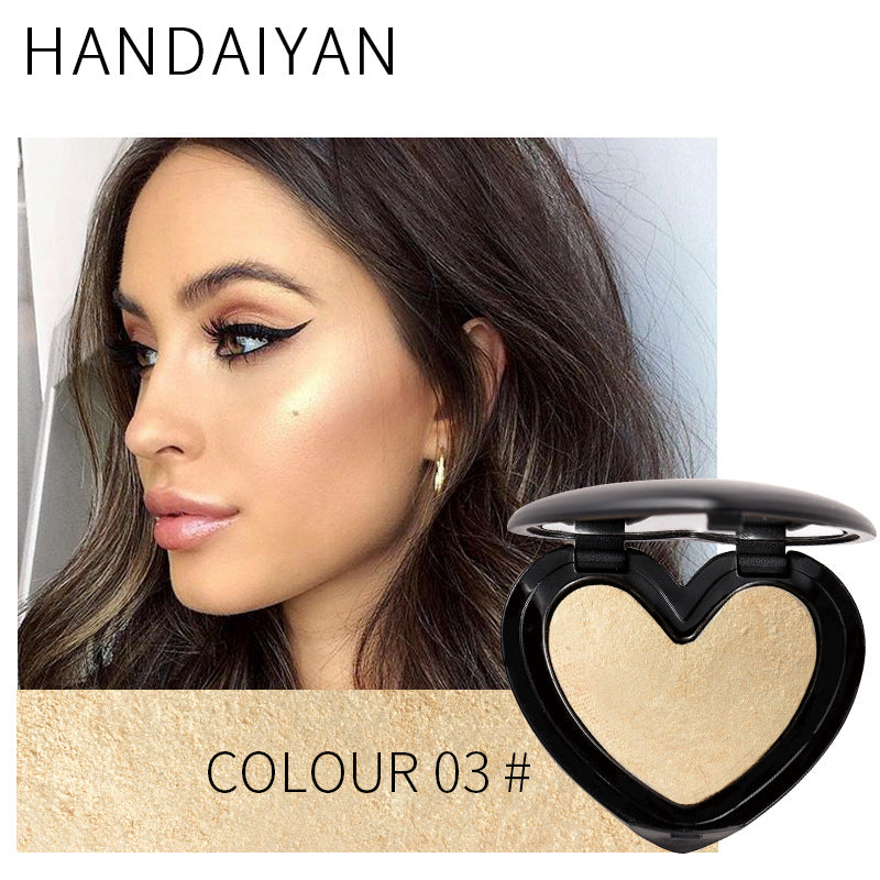 HANDAIYAN Three-Dimensional Repair And Makeup Love Highlighting Powder And Eye Shadow Dual Use - Korvel