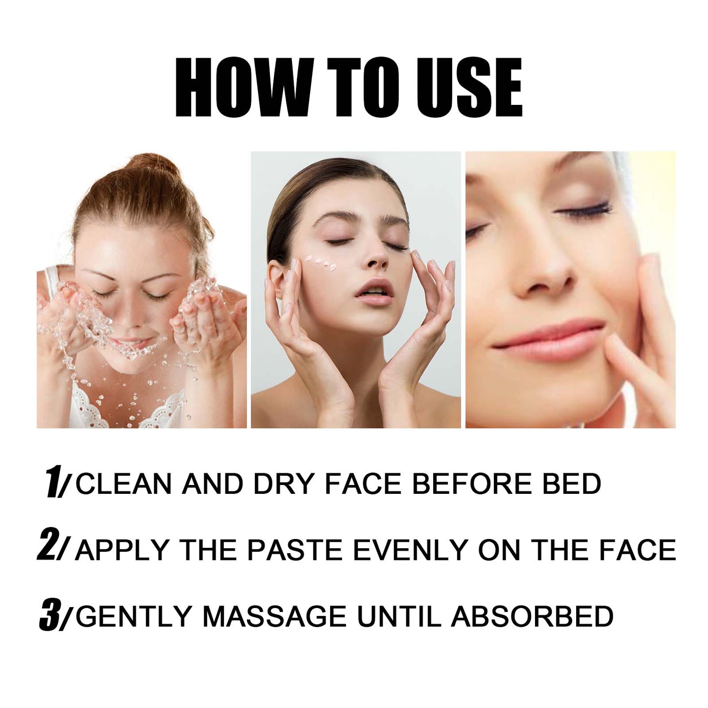 Booster Sleeping Cream, Whitening And Brightening Facial Skin Deep Hydrating Sleep Mask - Korvel
