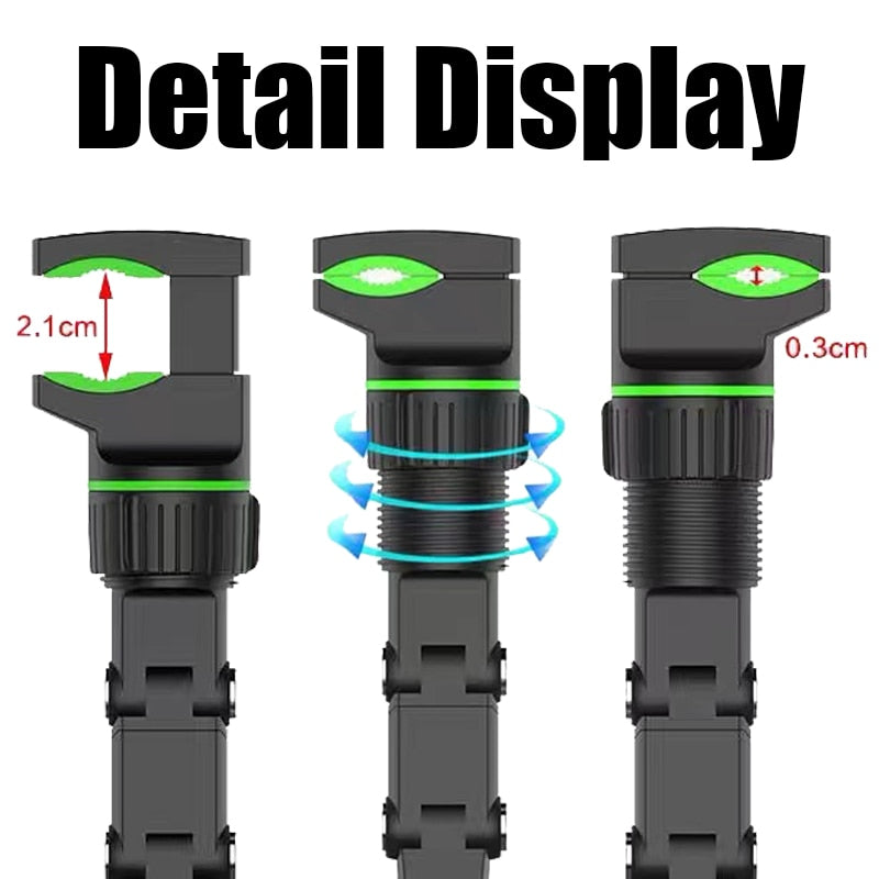 Car Phone Holder Multifunctional 360 Degree Rotatable Auto Rearview Mirror Seat Hanging Clip Bracket Cell Phone Holder for Car - Korvel