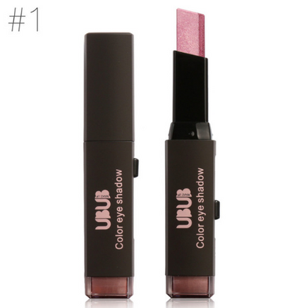 UBUB Doble Color Sombra de Ojos en Barra con Brillo de Terciopelo Gradiente