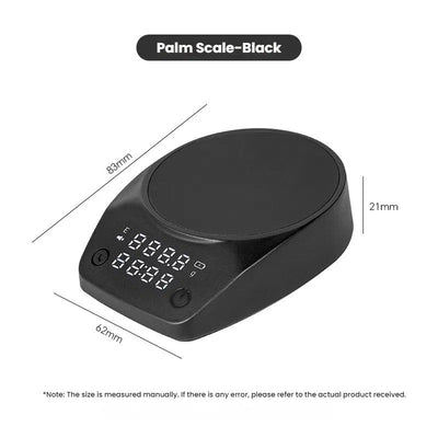 Mini Electronic Coffee Scale - Timed Weighing, Perfect for Italian Beans, Home & Coffee Bars - Korvel