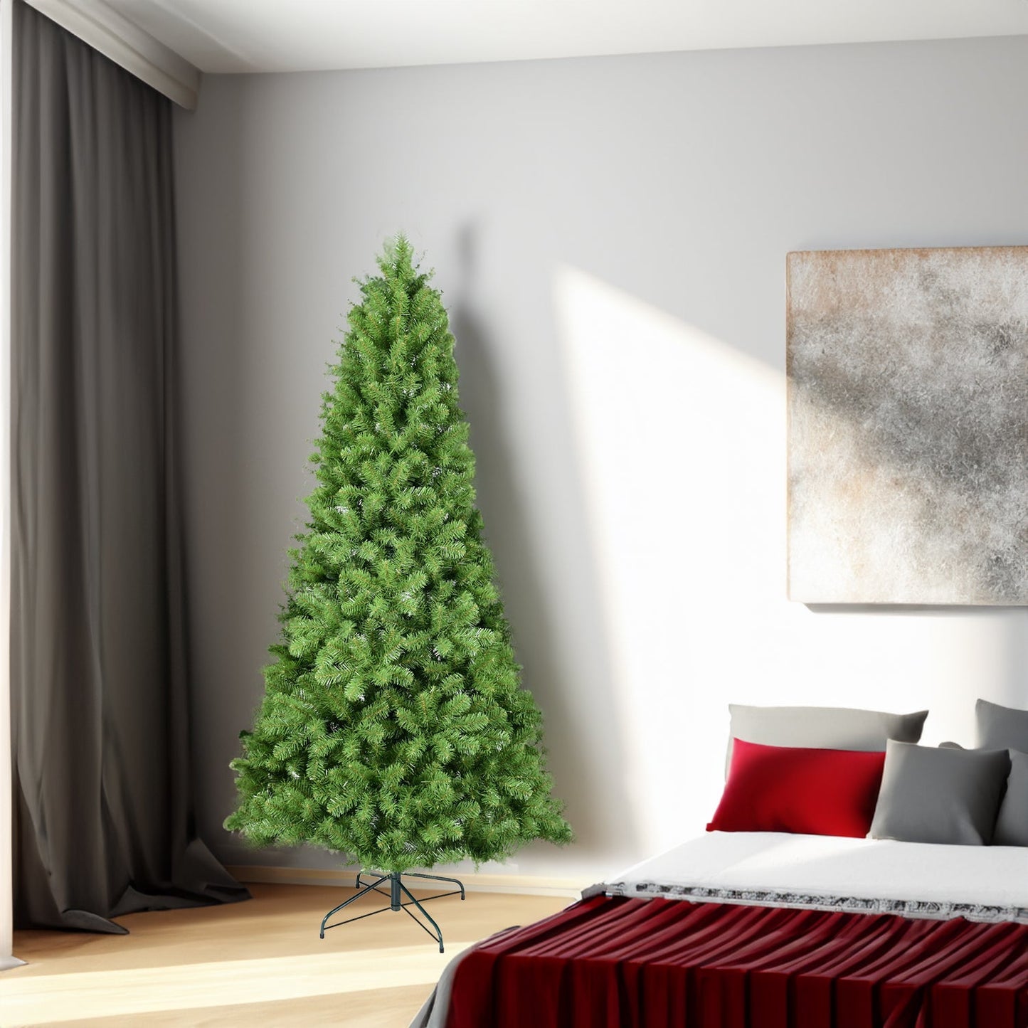 Arbre de Noël en fil mémoire vert PVC de 5 pieds