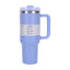 40 oz Insulated Tumbler with Straw, Handle & Lid – Stainless Steel, Hot & Cold Drinks, Fits Car Cup Holders - Korvel
