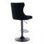 Black,Set of 225-33 Inch,17.7 inch base, Modern Upholstered Bar Stools with Backs Comfortable Tufted for Home Pub and Kitchen - Korvel