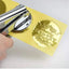 45/50mm blank circular gold silver red/cowhide gear shaped pliers steel seal sticker certificate stamp - Korvel