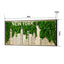 New York Moss City Silhouette Metal Wall Art - Small