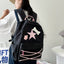 Japanese cute girl bag Niche self made fiv pointed star backpack ins college student schoolbag female high school backpack - Korvel