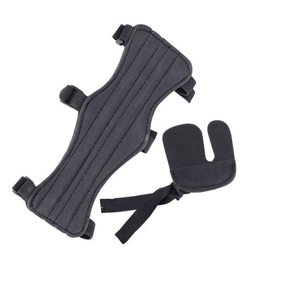 Bow and Arrow Equipment Arm Guard Finger Guard Set Retro Traditional Outdoor Sports Protective Gear Archery Accessories - Korvel