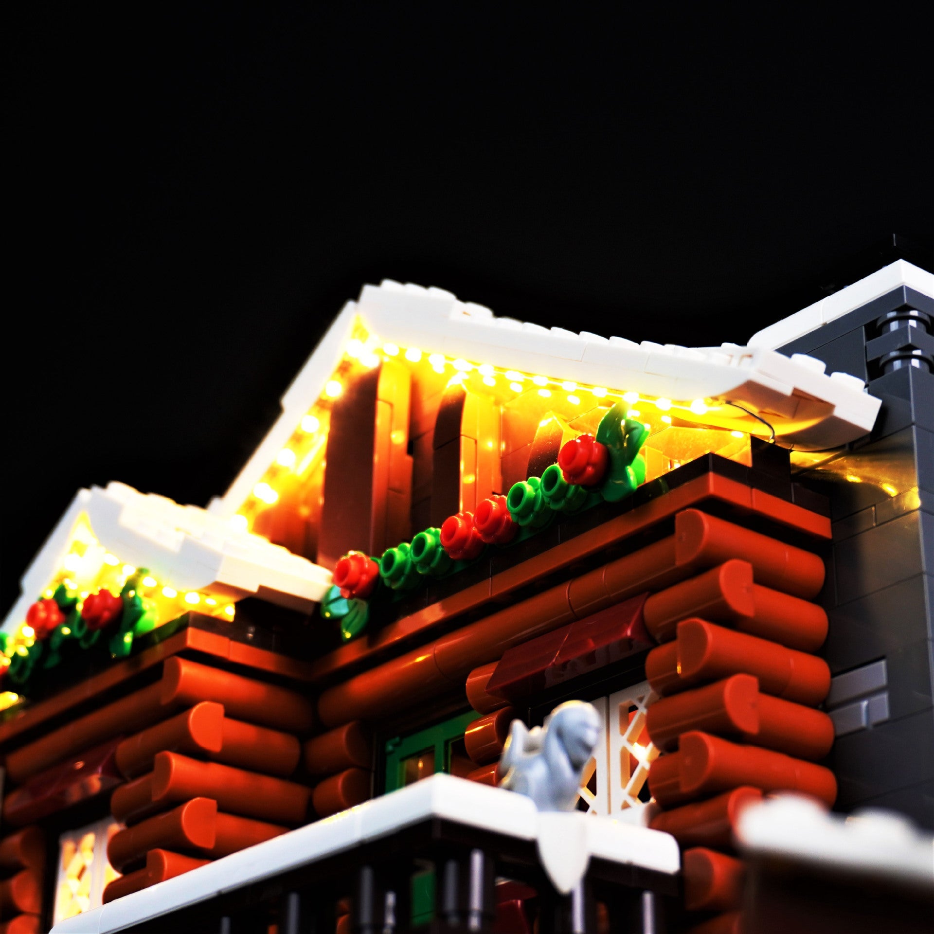 DIY lighting compatible with LEGO 10325 winter snow mountain cabin building blocks with remote control LED lighting - Korvel