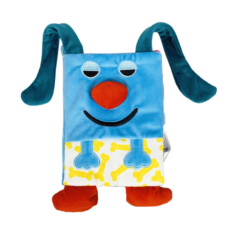 Baby toys three-dimensional cloth books that cannot be torn apart washable children's enlightenment baby ringing paper books - Korvel