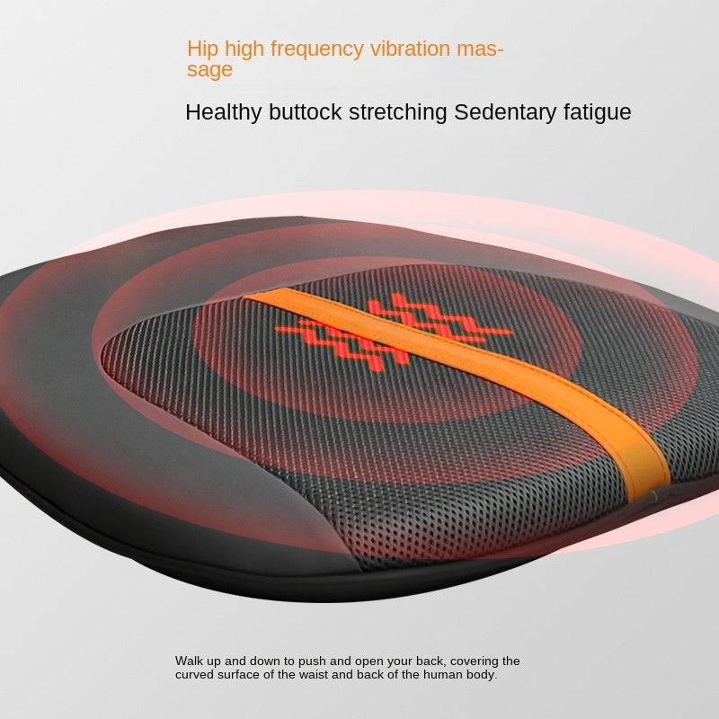 Shoulder Neck Lumbar Massage Cushion Home Cervical Back Walking Massager Waist Kneading Vibration Massage Pad - Korvel