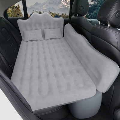 Umbrauto 29.53in/75cm Wide Car Air Mattress – Inflatable SUV, Truck & Van Back Seat Camping Bed with Pump & Pillows, Gray - Korvel