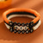 Halloween Soft Ceramic Elastic Bracelet Set Dark Wind Pumpkin Head Letter Bracelet - Korvel