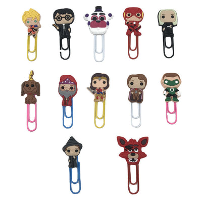 12Pcs Harry Potter Paper Clip Bookmarks Personality PVC Student Office Notes Hand Ledger Decorative Small Pins - Korvel