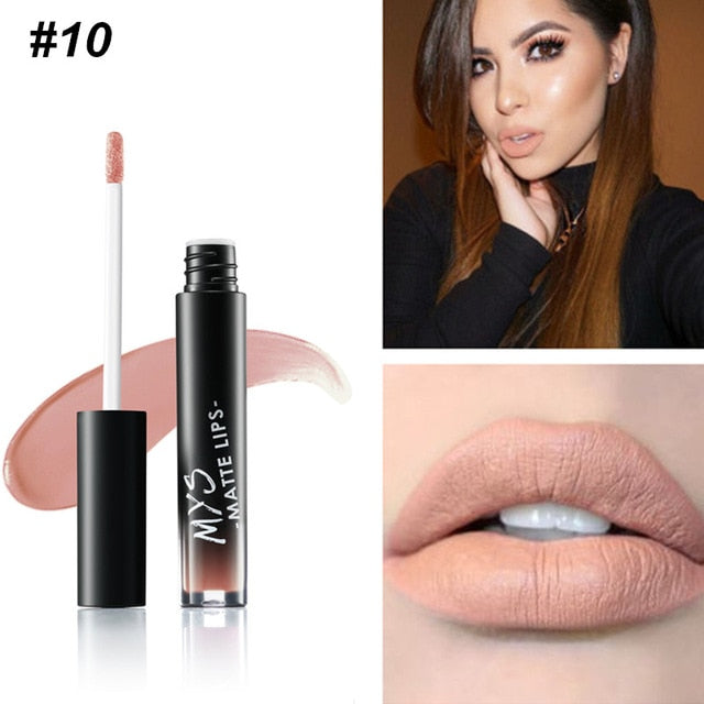 Tinte de Labios Líquido Mate MYS - Impermeable y de Larga Duración