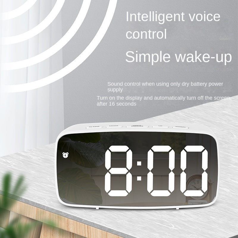 Simple Style LED Electronic Alarm Clock Battery and Plug-in Dual-use Timepiece Yida Time - Korvel