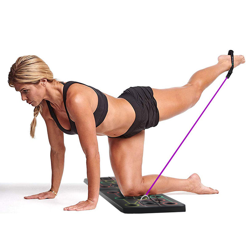 9 in 1 Push Up Board with Multifunction Body Building Fitness Exercise Tools Men Women Push-up Stands For GYM Body Training - Korvel