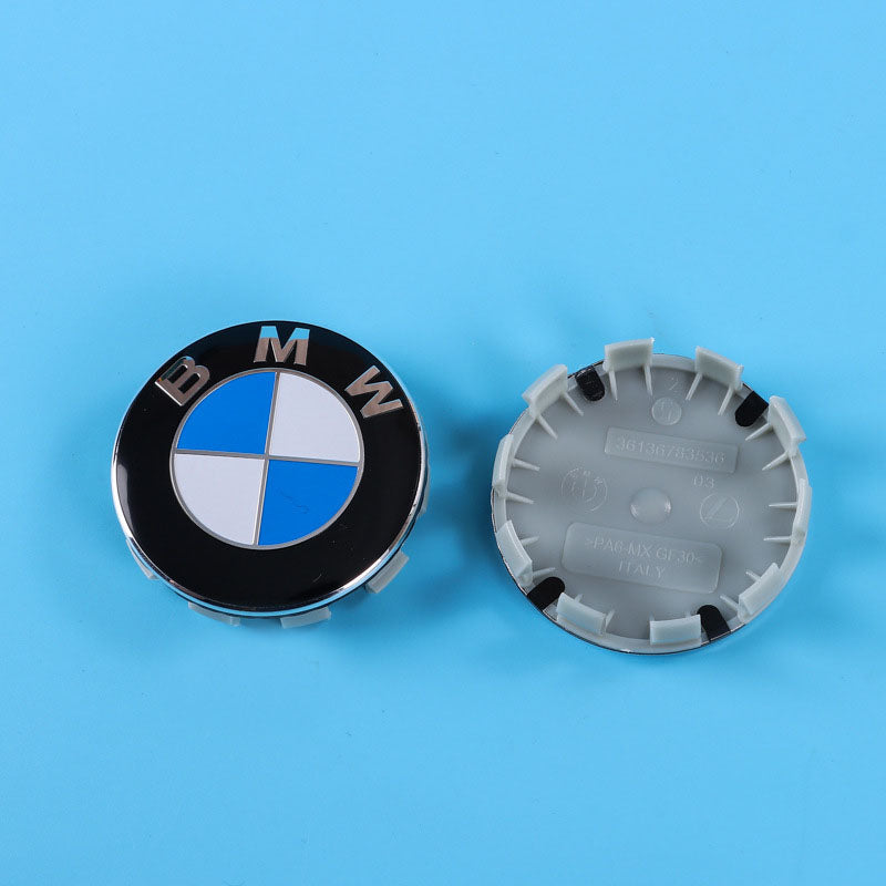 Suitable for BMW front and rear standard wheel hub covers 56/68mm 3 Series 5 Series X1X5X6M logo co branded center cover logo - Korvel
