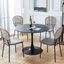 42.1" Black Tulip Dining Table for 4-6 People