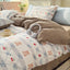 Juego de Ropa de Cama Jacquard de Cuatro Piezas de Doble Gasa