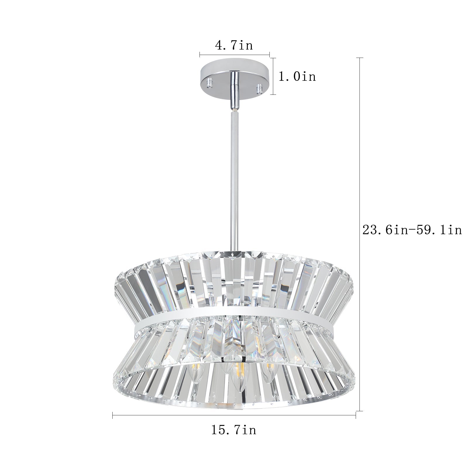 Modern Crystal Chandelier for Living-Room Round  Cristal Lamp Luxury Home Decor Light Fixture - Korvel