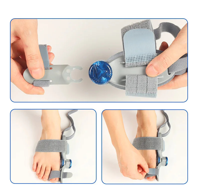 Bunion Corrector Unisex Foot Hallux Valgus Braces Rotatable Toe Separator Straightener Adjustable Pedicure Finger Toe Corrector - Korvel