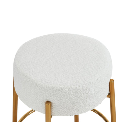 Set of 2 Modern 24-Inch High Circular Bar Stools