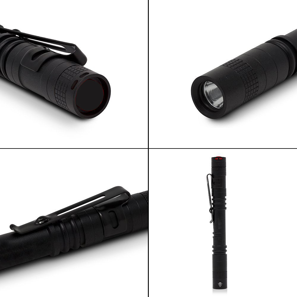 Mini LED flashlight Pen light Portable Torch 1 Switch Mode led flashlight For the dentist and for Camping Hiking Out - Korvel