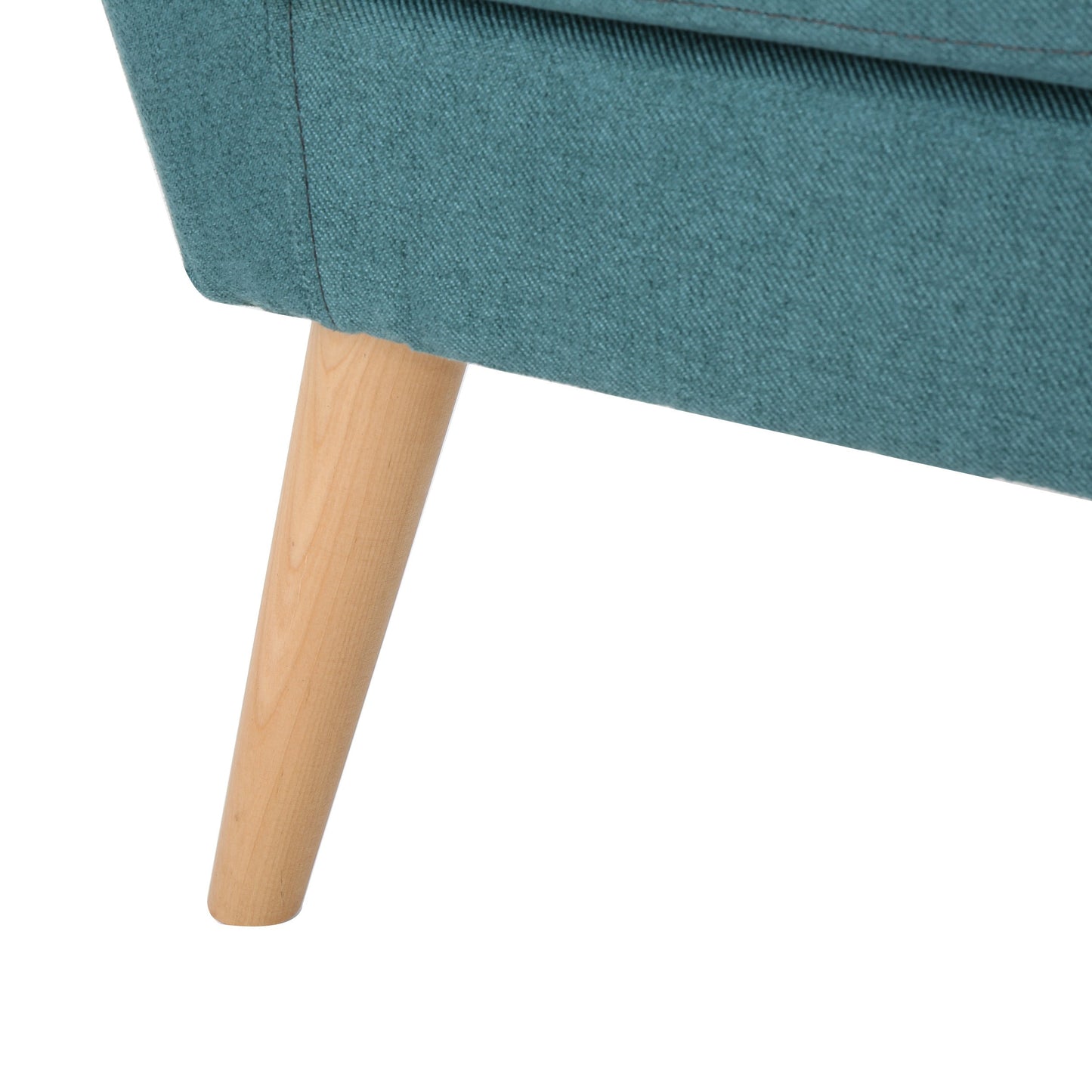 Mid Century Modern Dark Teal Fabric Club Chair