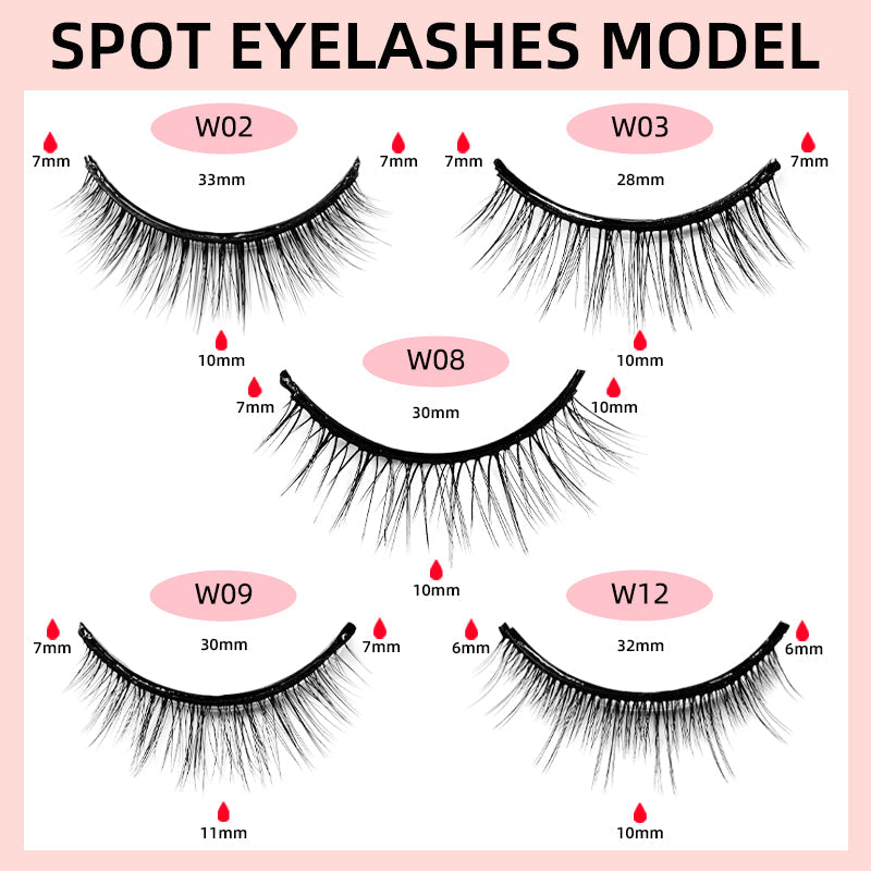 Self-Adhesive False Eyelashes - Reusable & Natural Look
