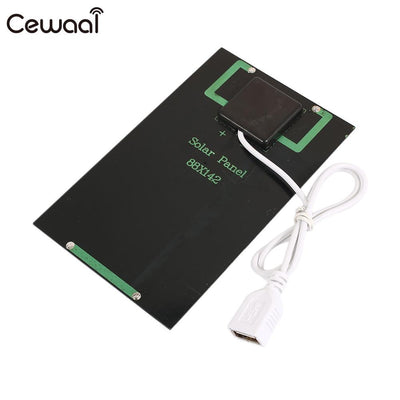 Cewaal 5W Portable USB Solar Panel Charger