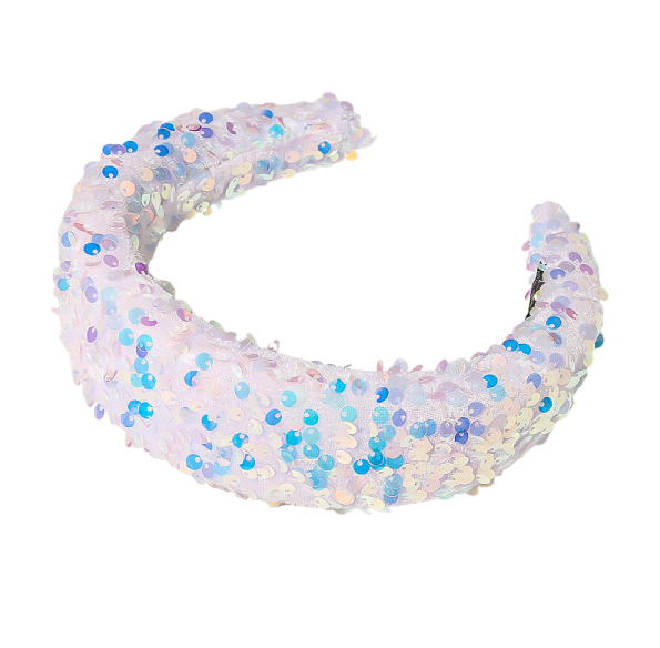 Sequin sponge wide edge headband - Korvel