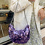 Sequin Chain Crossbody Bag - Korvel