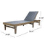 SUMMERLAND CHAISE LOUNGE - DARK GREY MESH - Korvel