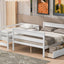 Wood Twin over Full Bunk Bed with 2 Drawers  White - Korvel