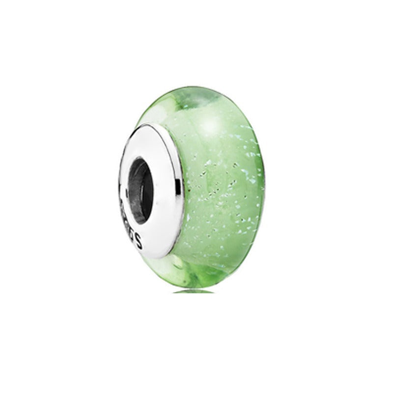 Platinum Di Love Rainbow Glass Beads for DIY Projects