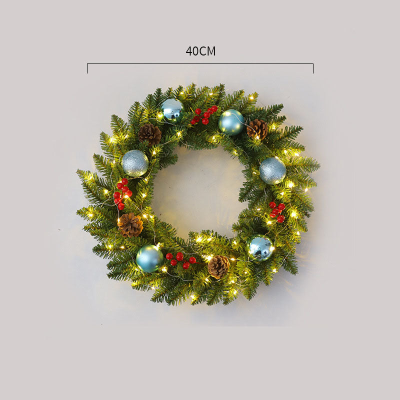 Corona de Navidad de Ratan Elegante - Disponibles en Múltiples Tamaños
