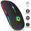Wireless Mouse Bluetooth RGB Rechargeable Mouse Wireless Computer Silent Mause LED Backlit Ergonomic Gaming Mouse For Laptop PC - Korvel